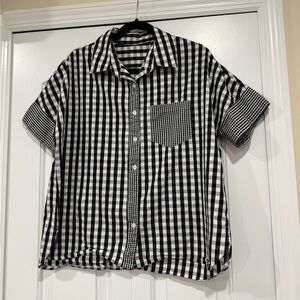 Black and White Checkered Shirt